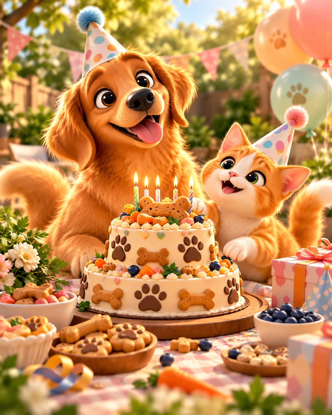 Tortas de cumpleaños peludas